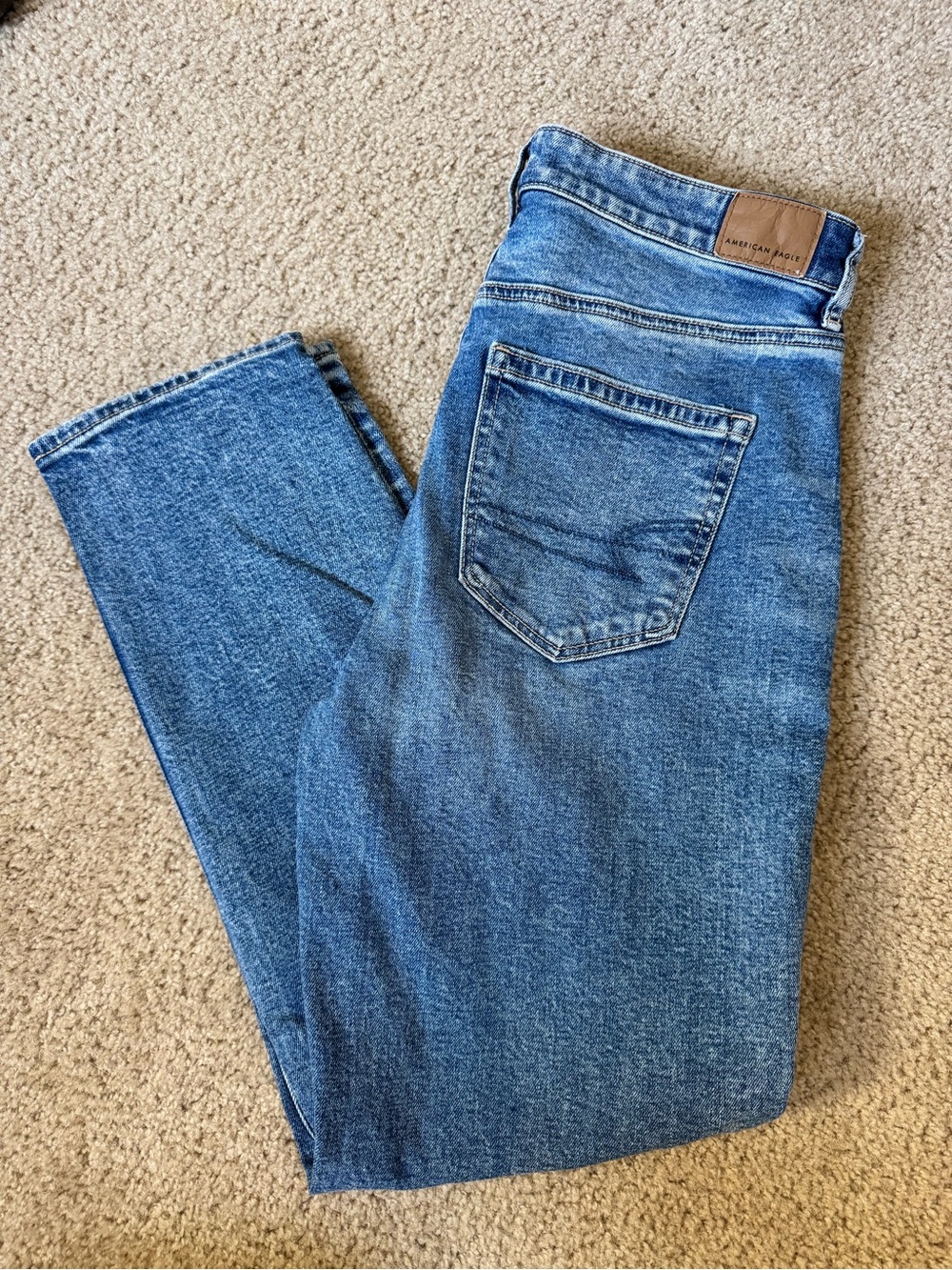 American Eagle Outfitters Women’s Blue High-Rise Jeans